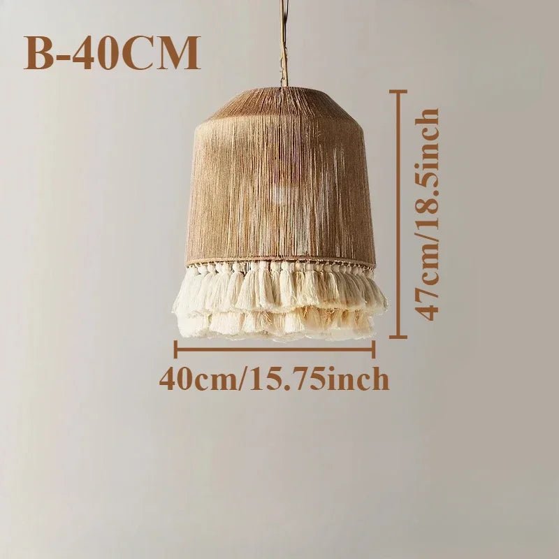 Bohemian Vintage Handwoven Macrame Pendant Lights - Luci