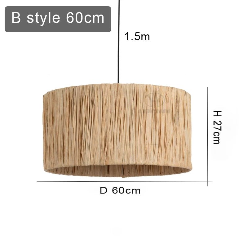 Exquisite Japandi Rattan Pendant Light for Elegant Spaces - Luci