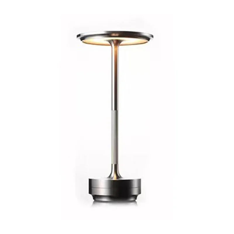 Rechargeable LED Table Lamp – Modern Touch Dimmable Bedside Lamp with Aluminium Design