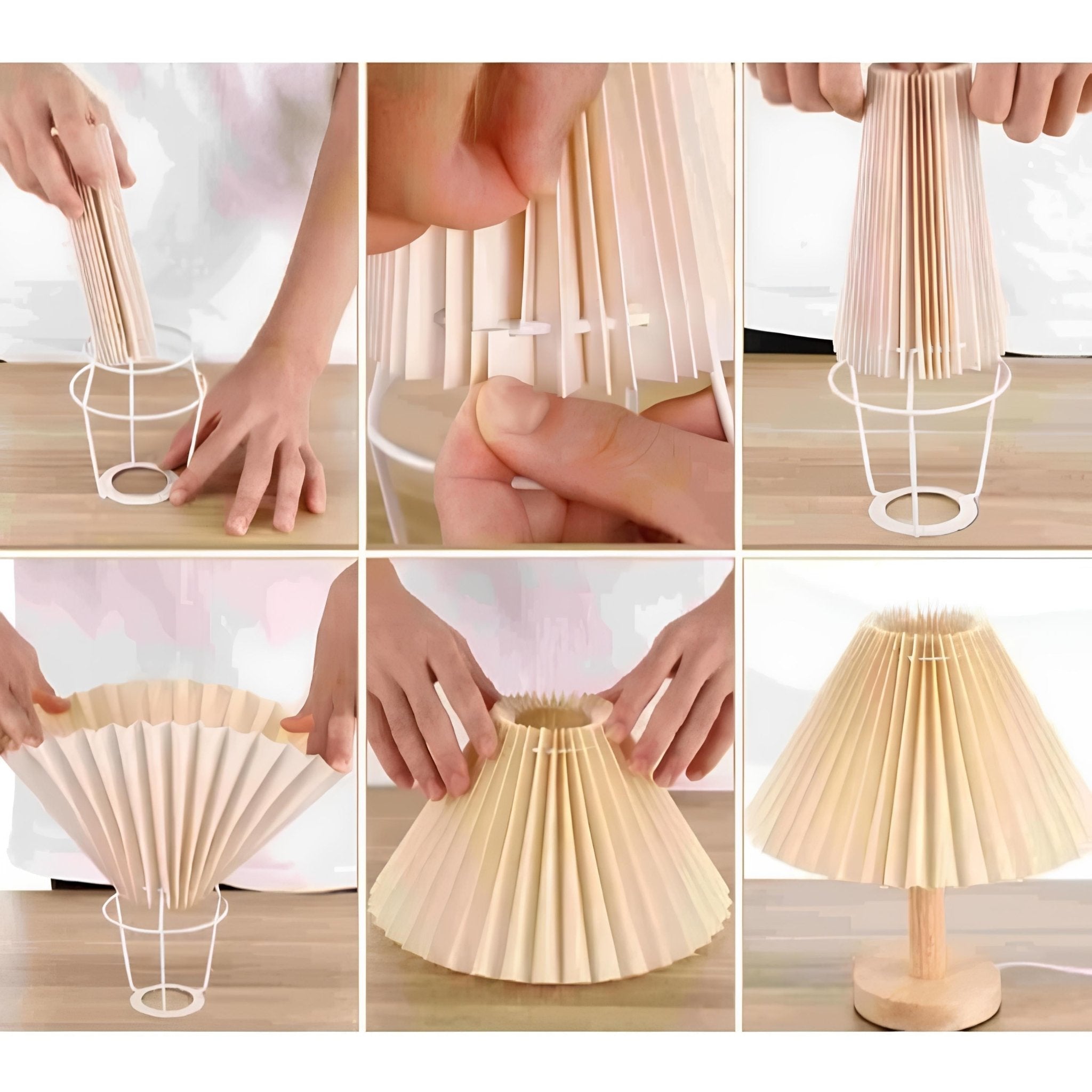 Abajur Mini Plissado Iluminação LED USB - Luci Express - Luci