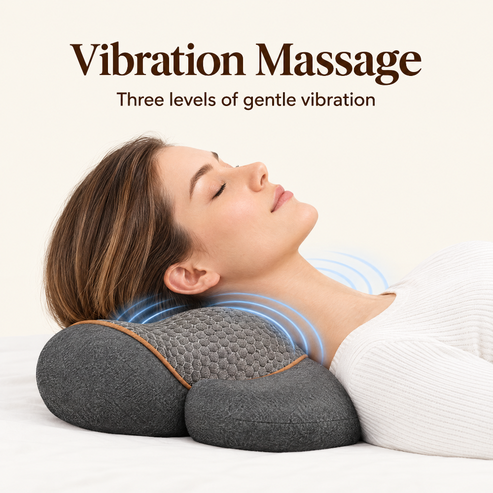 Vibration massage: three levels of gentle vibration